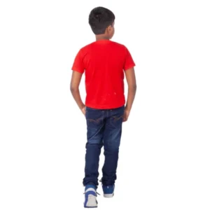 Boys Cotton Will Be Cool Half Sleeve TShirt (Red) – view 2