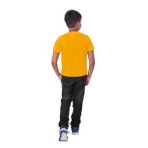Boys Cotton Will Be Cool Half Sleeve TShirt (Mustard) – view 2