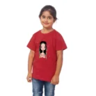 Girls Cotton Tribal Half Sleeve TShirt (Maroon) – view 4