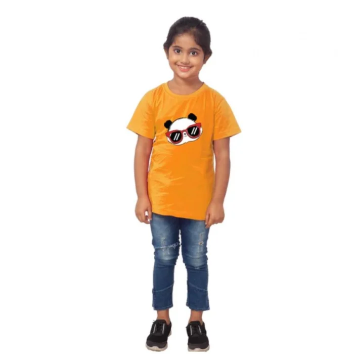 52320493437_f32e71c0a2_o_d-1000x1000-1.webp Girls Cotton Panda Glass Half Sleeve TShirt (Mustard)