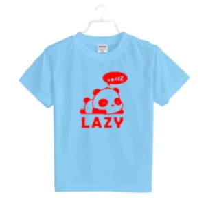 Boys Cotton Lazy Half Sleeve TShirt (Sky Blue) – view 2