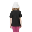 Girls Cotton Rowdy Baby Half Sleeve TShirt (Black) – view 3