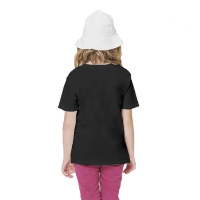 Girls Cotton Rowdy Baby Half Sleeve TShirt (Black) – view 3