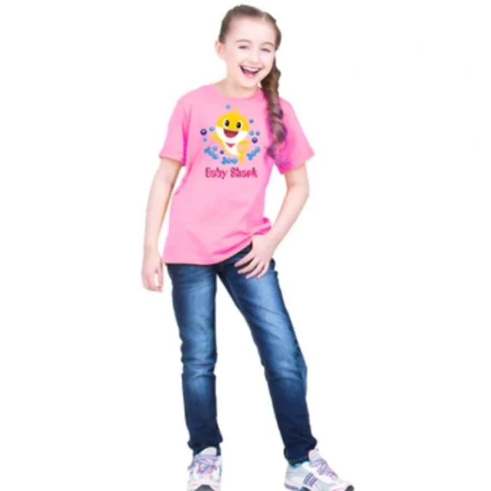 52320503887_cb7742db38_o_d-1000x1000-1.webp Girls Cotton Baby Shark Half Sleeve TShirt (Pink) – view 5