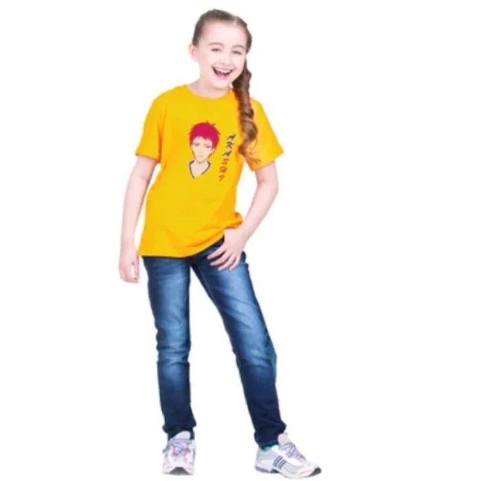 Girls Cotton Akashi Half Sleeve TShirt (Yellow) – view 4