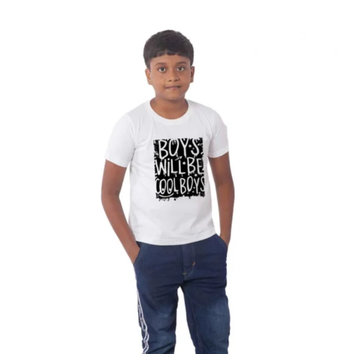 52321296506_27bc2b83a7_o_d-1000x1000-1.webp Boys Cotton Will Be Cool Half Sleeve TShirt (White) – view 4