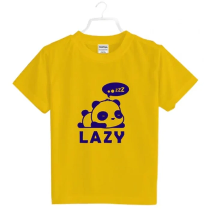 Boys Cotton Lazy Half Sleeve TShirt (Mustard) – view 2