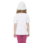 Girls Cotton Baby Shark Half Sleeve TShirt (White) – view 3