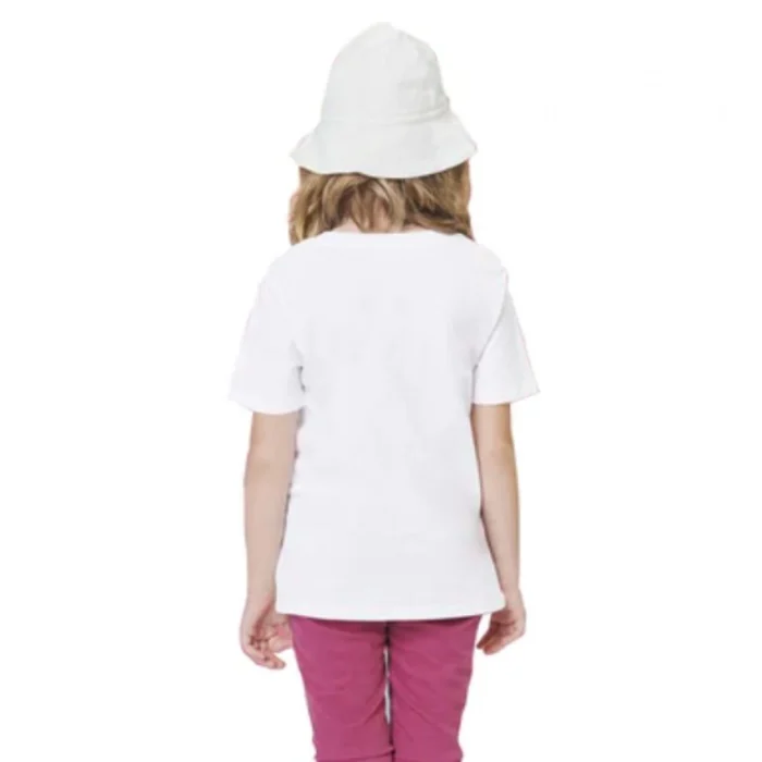 Girls Cotton Baby Shark Half Sleeve TShirt (White) – view 3