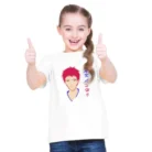 Girls Cotton Akashi Half Sleeve TShirt (White)