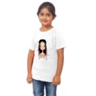 Girls Cotton Tribal Half Sleeve TShirt (White) – view 4