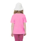Girls Cotton Baby Shark Half Sleeve TShirt (Pink) – view 2