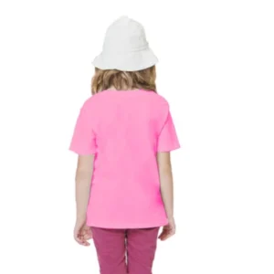 Girls Cotton Baby Shark Half Sleeve TShirt (Pink) – view 2