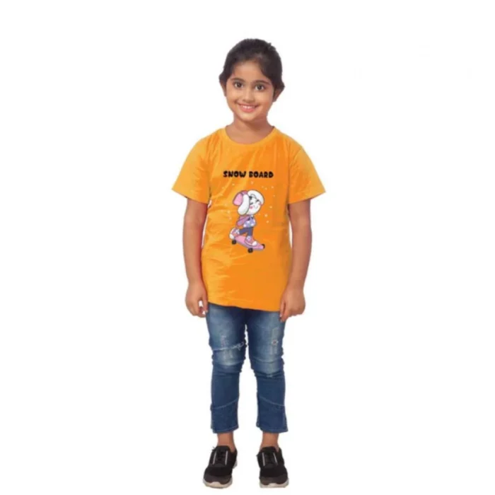 52321698569_b6fe73a21e_o_d-1000x1000-1.webp Girls Cotton Snow Board Half Sleeve TShirt (Mustard)