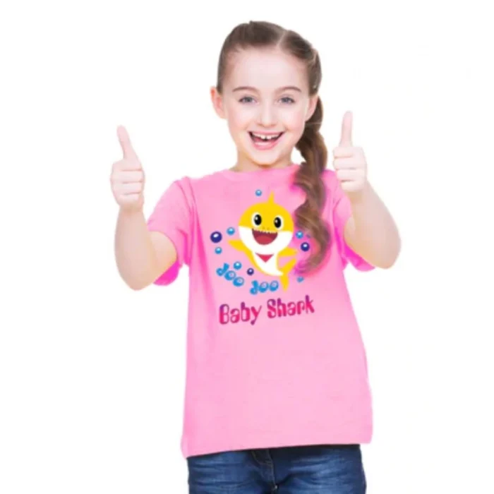 52321727634_55a8dfa51d_o_d-1000x1000-1.webp Girls Cotton Baby Shark Half Sleeve TShirt (Pink)