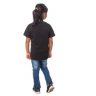 Girls Cotton Tribal Half Sleeve TShirt (Black) – view 3
