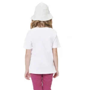 Girls Cotton Akashi Half Sleeve TShirt (White) – view 2