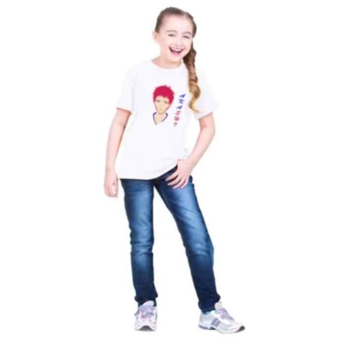 Girls Cotton Akashi Half Sleeve TShirt (White) – view 4