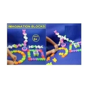 44_Pcs Set Imagination Puzzle Block Set | Plastic | Educational Toys | 3+ Years – view 2