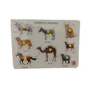 Domestic Animal Wooden Puzzle | Wooden | Educational Toys| 3+ Years
