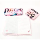 3 in 1 Black Pink BTS Stationery Set With 2 Pouchs And 1 Packet Dairy | Soft Furr | Stationery | 5+ Years – view 3