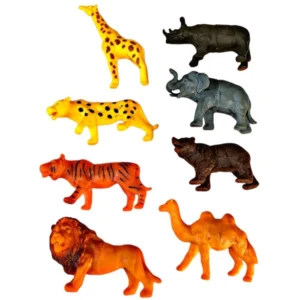 8_Pcs Set For Wild PVC Animals| Cardboard | Toys | 5+ Years – view 2