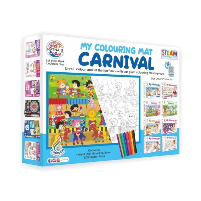 53860098086_00f24ee168_o_d-1000x1000-1.webp Carnival Printed Colouring Mat | Canvas | Educational Toys | 3+ Years – view 2