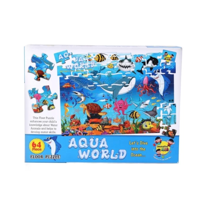 64_Pcs Set Aqua World Puzzle | Cardboard | Educational Toys | 4+ Years – view 3