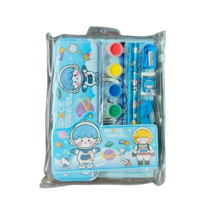 Space Travel Theme Pencil Metal Box Set | Plastic | Stationery | 3+ Years – view 3