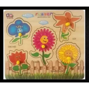 Wooden Puzzle – Flowers | Wood | Educational Toys | 3+ Years