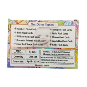 Alphapet Flash cards | Cardboard | Educational Toys| 2+ Years – view 2
