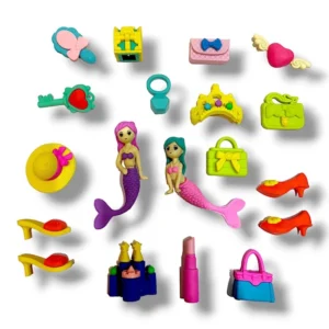 Eraser set – Mermaid theme | Rubber | Stationery | 5+ Years