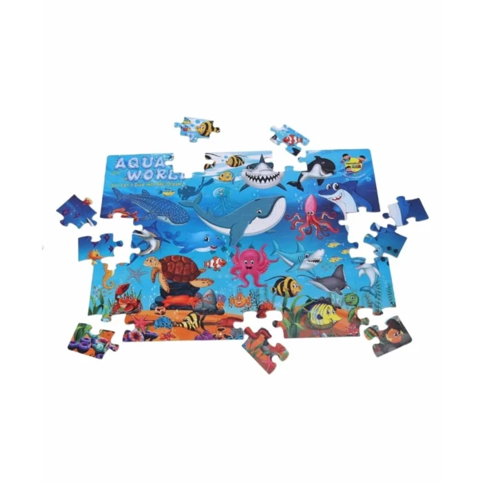64_Pcs Set Aqua World Puzzle | Cardboard | Educational Toys | 4+ Years – view 4