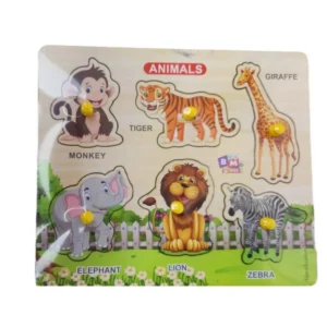 Wooden Puzzle – Animals | Wood | Educational Toys | 3+ Years