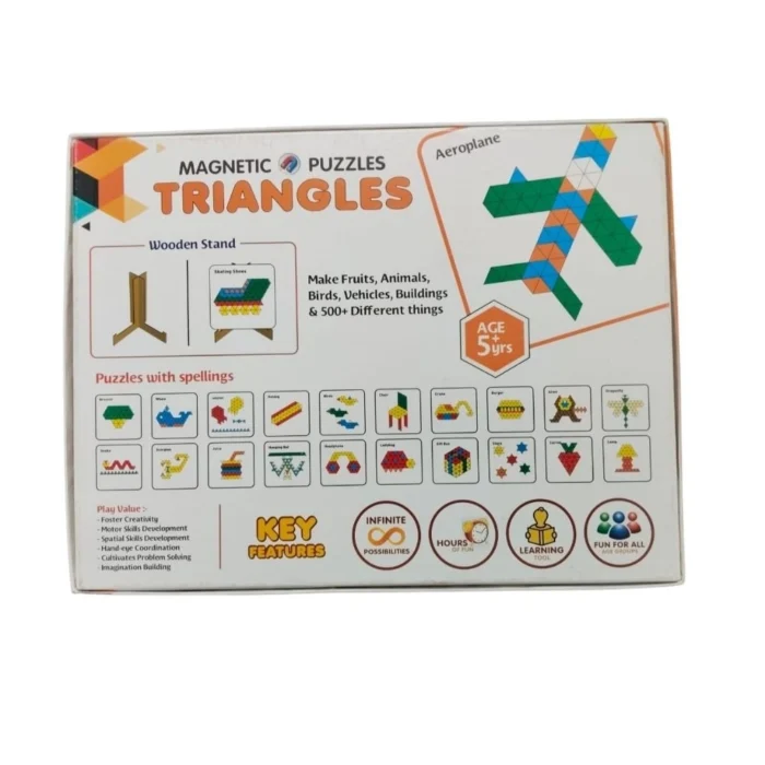 Magnetic Puzzle Triangle | Cardboard | Educational Toys| 3+ Years – view 3