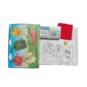 2 In 1 Puzzle & Colors Vegetable | Cardboard | Educational Toys| 3+ Years – view 2