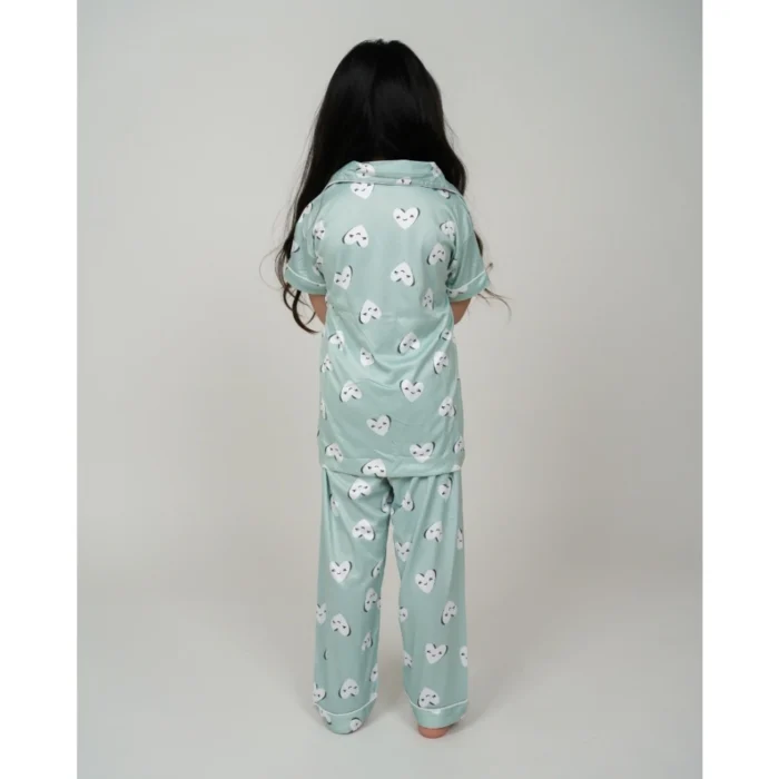 54279777842_35398d1422_o_d-1000x1000-1.webp Girl’s Silk Bleand Printed Short Sleeve Night Suit Set (Light Green) – view 4