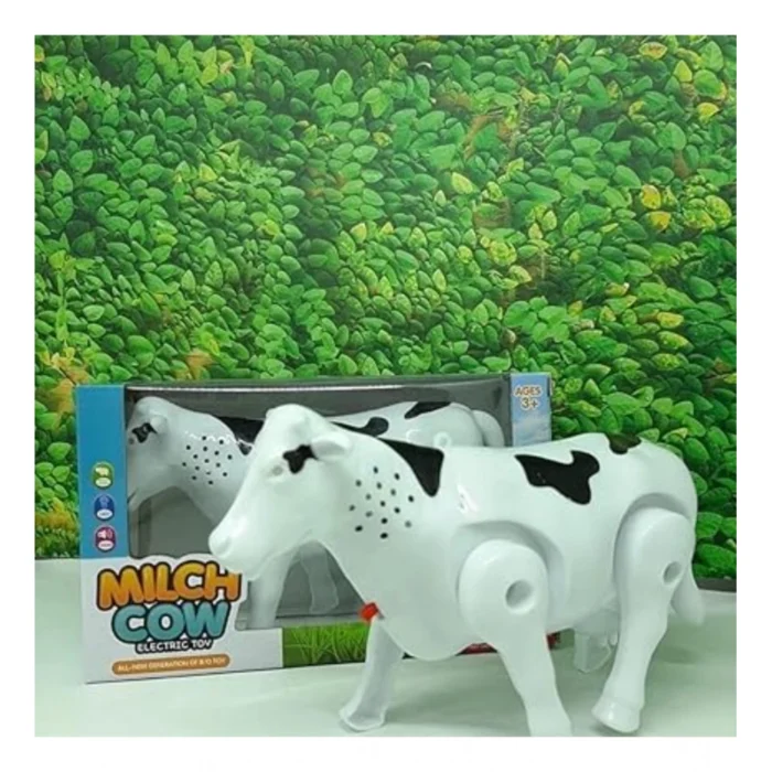 Plastic Electric Milk Cow Moving Legs And Shake Tail (Multicolor ) – view 2