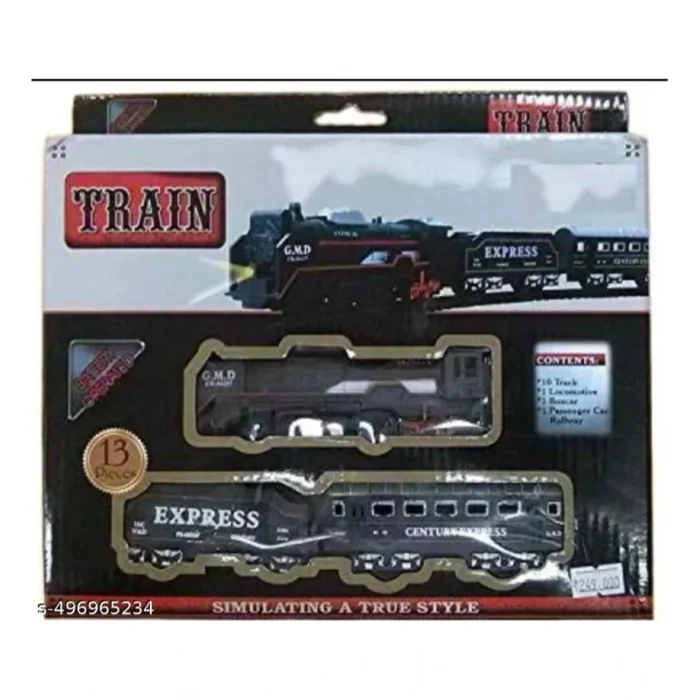 Plastic Amazing Musical Classic Toy Train 13Pcs Toy Set (Multicolor) – view 2
