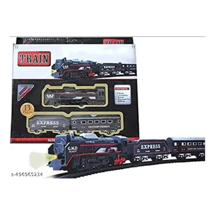 Plastic Amazing Musical Classic Toy Train 13Pcs Toy Set (Multicolor) – view 4