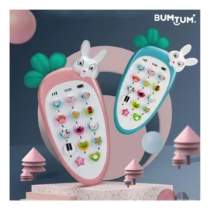 Plastic Rabit Mobile Phone Toy For Kids With Music And Light Early Educational Smart Phone (Multicolor ) – view 2