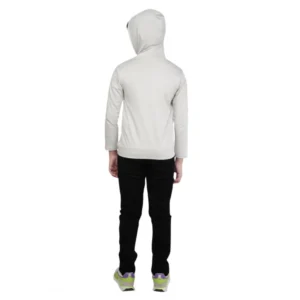Boy’s Cotton Printeded Hooded Neck Hoodies (Grey ) – view 2