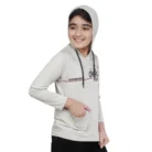 Boy’s Cotton Printeded Hooded Neck Hoodies (Grey ) – view 3