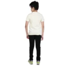 Boy’s Cotton Grapic Printed Round Neck T-Shirt (Beige ) – view 2