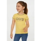 Girl’s Cotton Printeded Round Neck T-Shirt (Yellow) – view 4