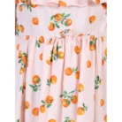 Girl’s Rayon Printed Sleeveless Dress (Orange) – view 3