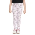 Girl’s Cotton Lycra Floral Elasticated Jeggings (Multicolor) – view 5