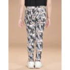 Girl’s Cotton Lycra Floral Elasticated Jeggings (Multicolor) – view 3