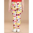 Girl’s Cotton Lycra Floral Elasticated Jeggings (Multicolor) – view 3