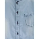 Girl’s Denim Embellished Sleeveless Jumpsuit (Blue) – view 3